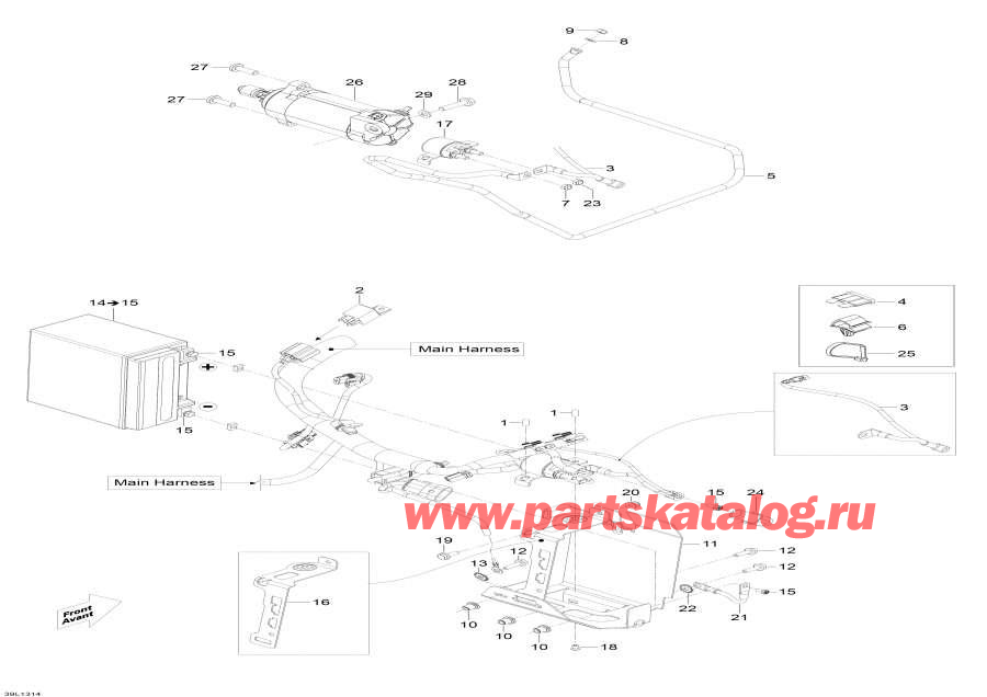 Snow mobile lynx  - Battery   / Battery And Starter