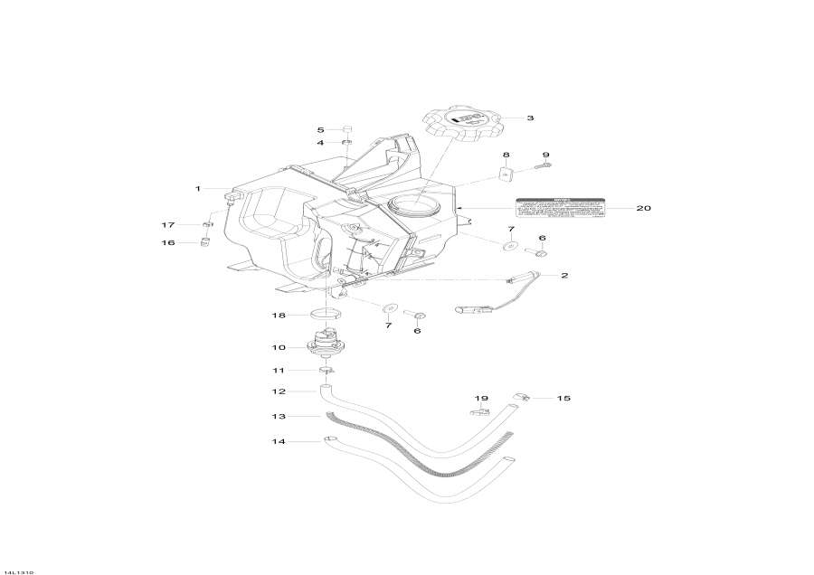 Snow mobile Lynx  - Oil System / Oil System