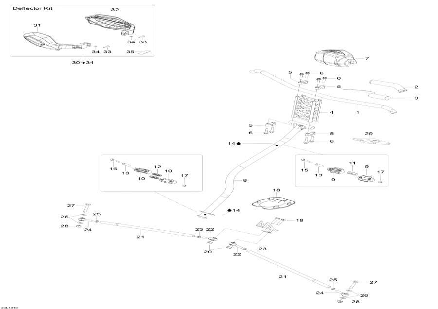 Snowmobiles lynx  - Steering System -   System