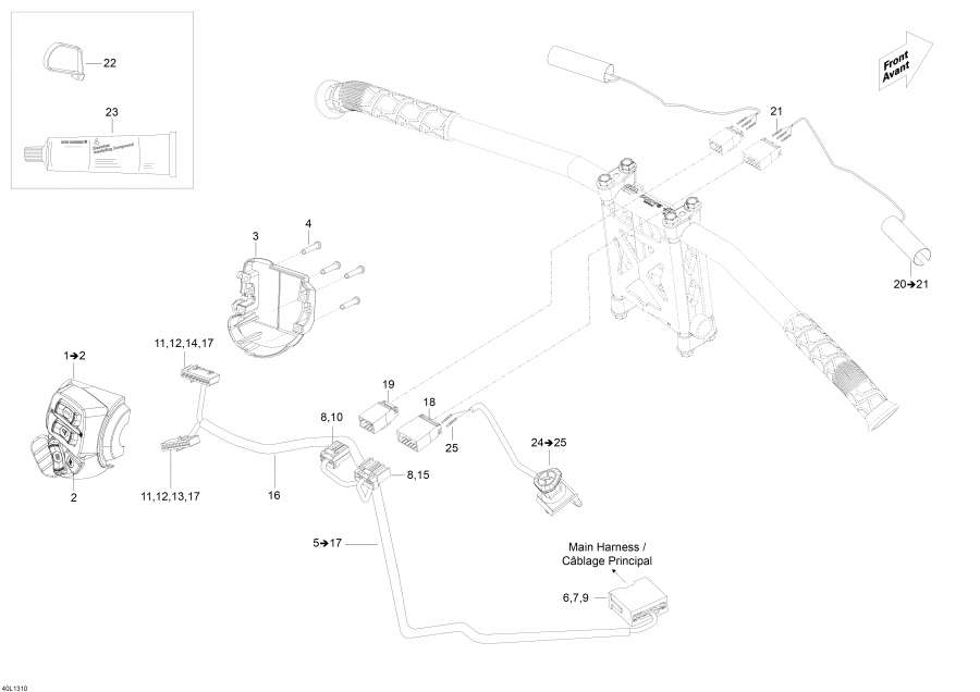  lynx  - Steering Wiring Harness