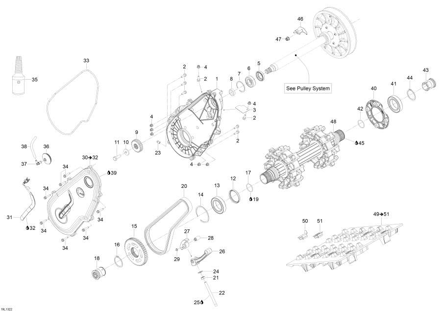 Snowmobiles lynx  - Drive System - Drive System