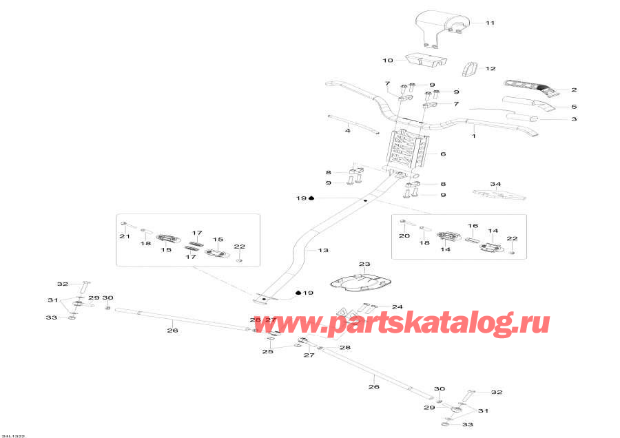 Snow mobile   -   System / Steering System