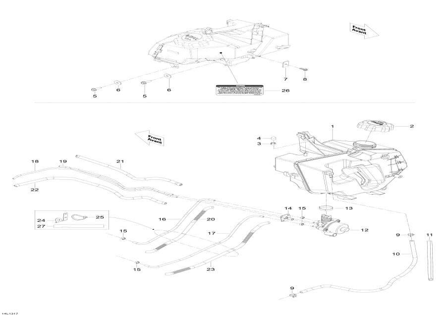 Snow mobile   - Oil System - Oil System