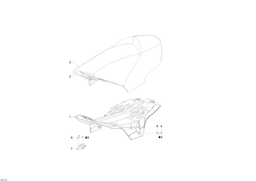 Snowmobiles lynx  - Seat