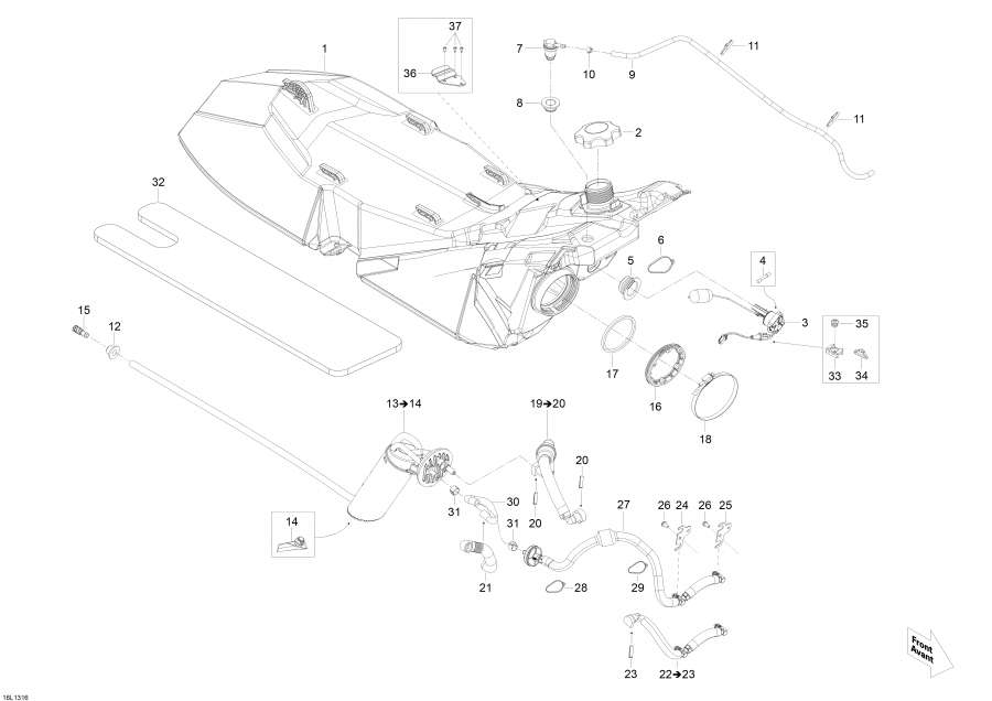 Snowmobile   - Fuel System /  