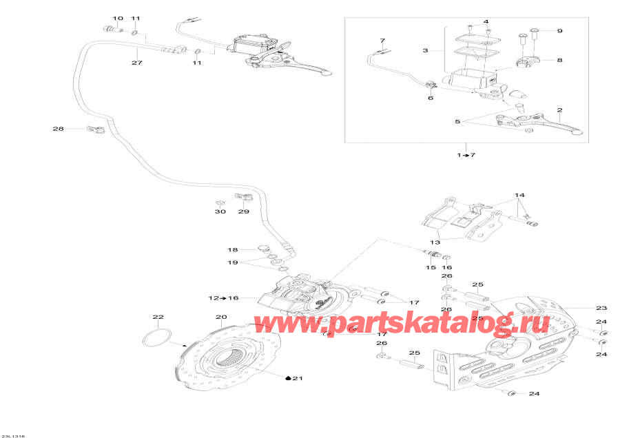 Snowmobile Lynx  - Hydraulic Brakes -  