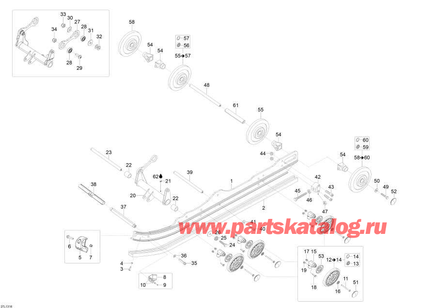 Snow mobile   -   - Rear Suspension