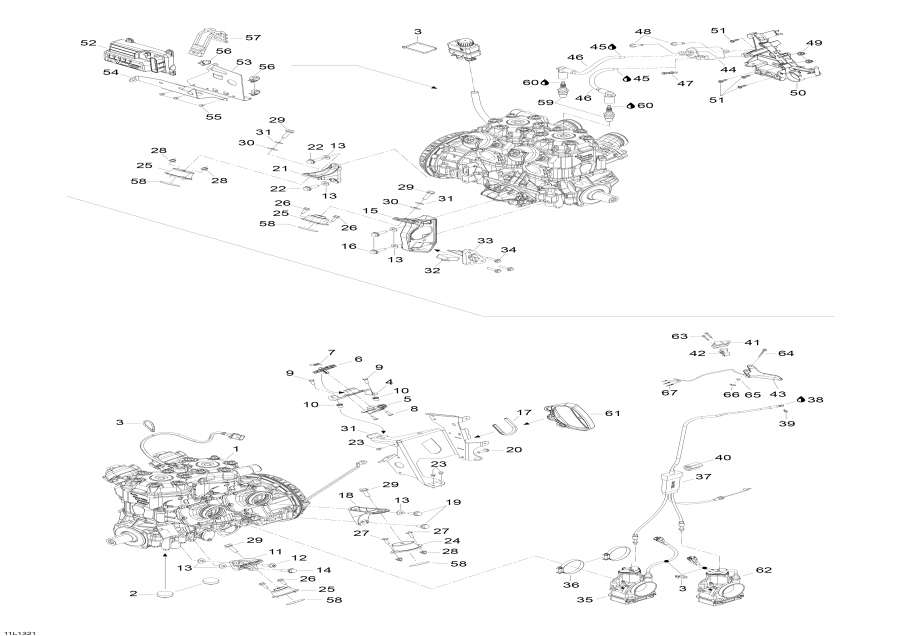 Snowmobiles Lynx  - Engine And Engine Support -    Sport