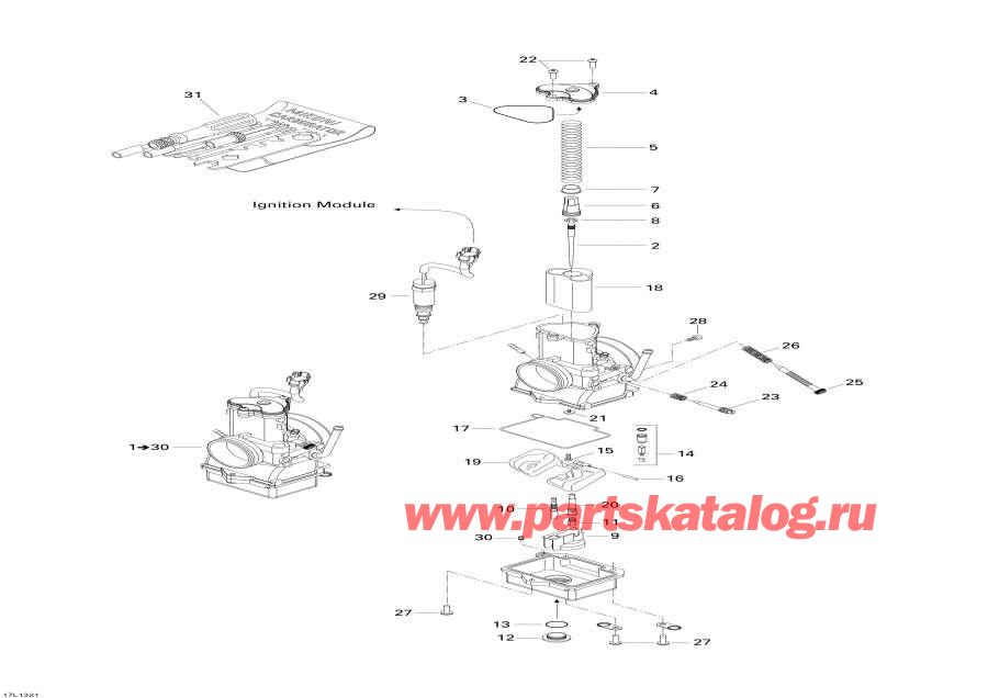 Snow mobile lynx  - Carburetor - 