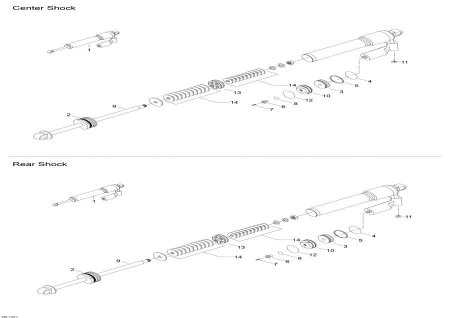 Snowmobiles   - Rear Shocks,Rear Shocks