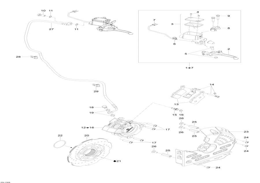 Snowmobile   - Hydraulic Brakes /  