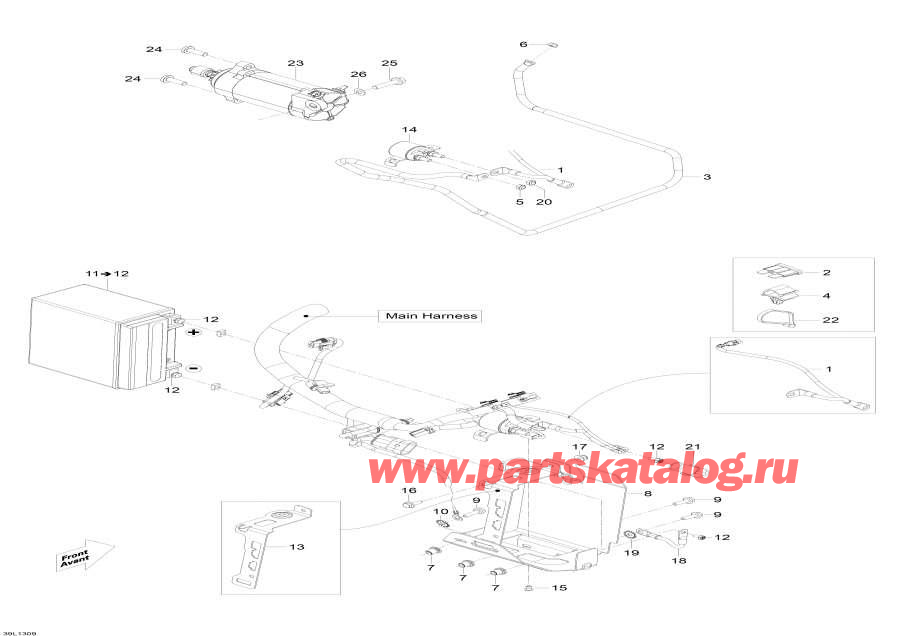 Snowmobiles lynx  - Battery And Starter,Battery  