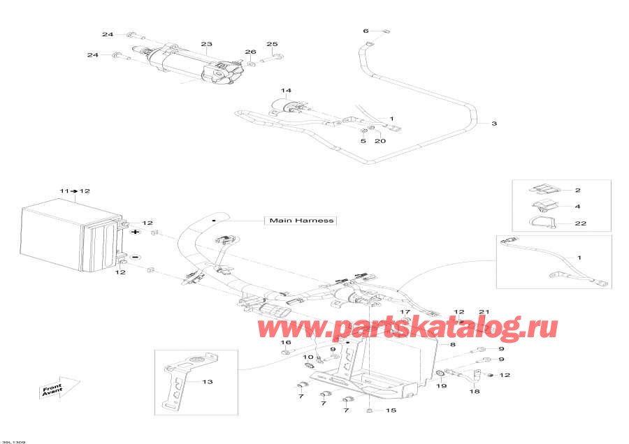 Snowmobile Lynx  - Battery And Starter / Battery  