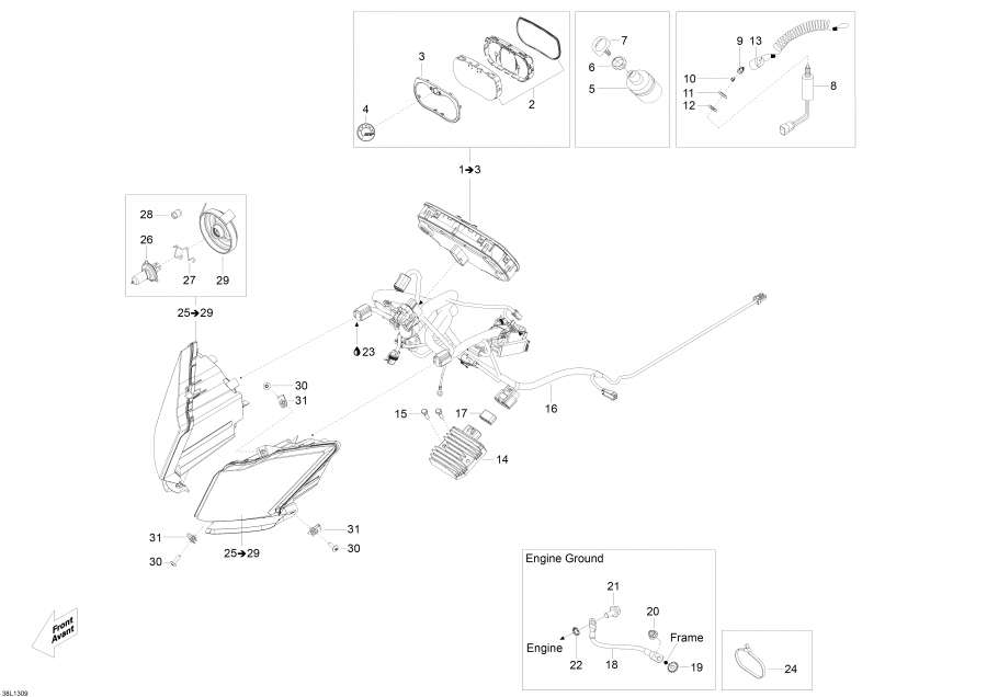 Snowmobile Lynx  - Electrical System /  System