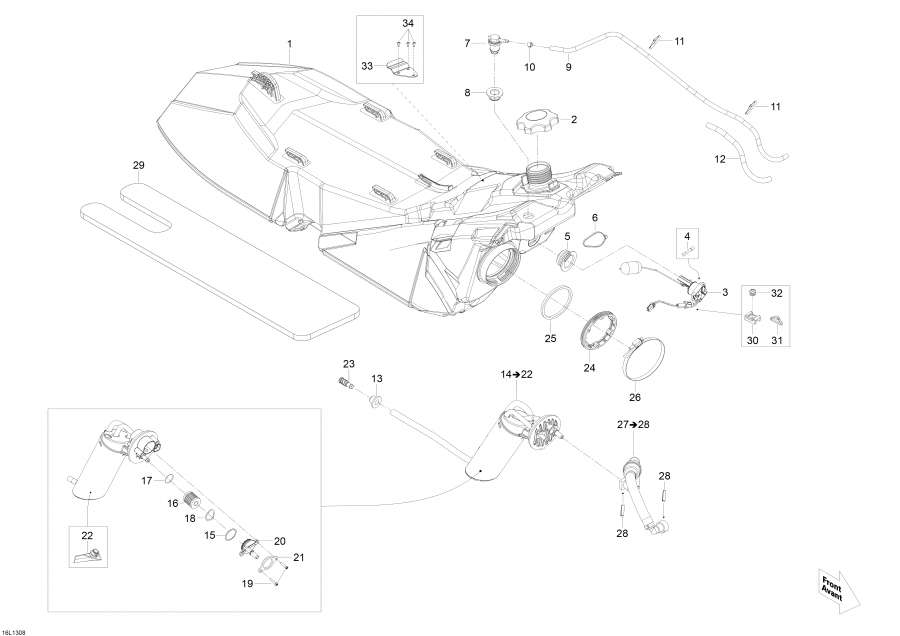 Snow mobile lynx  - Fuel System