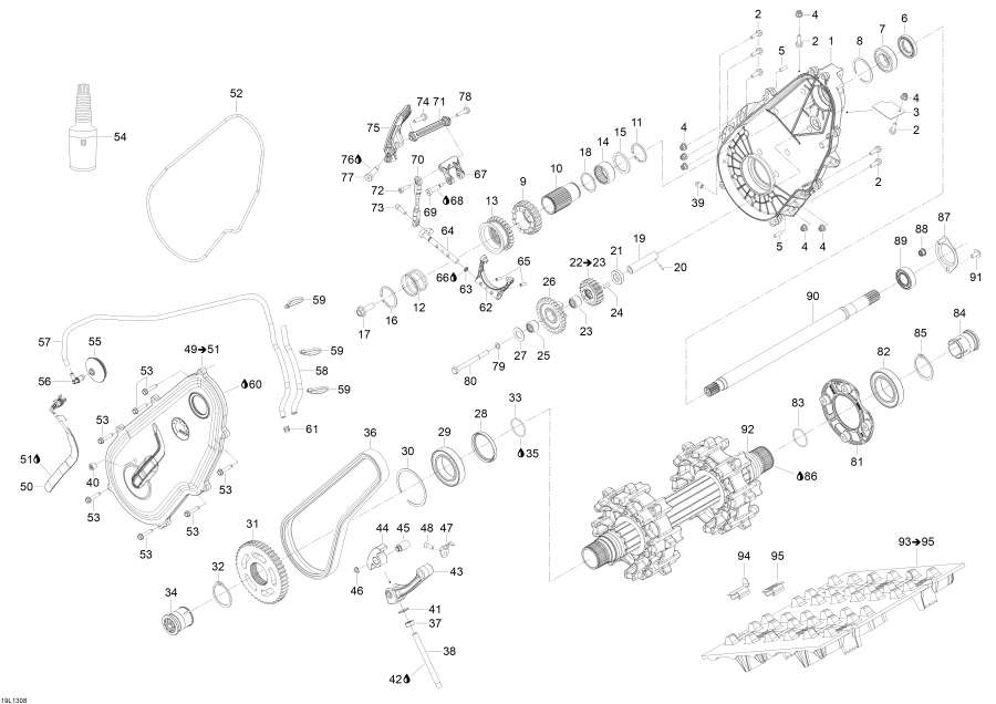 Snowmobiles Lynx  - Drive System - Drive System