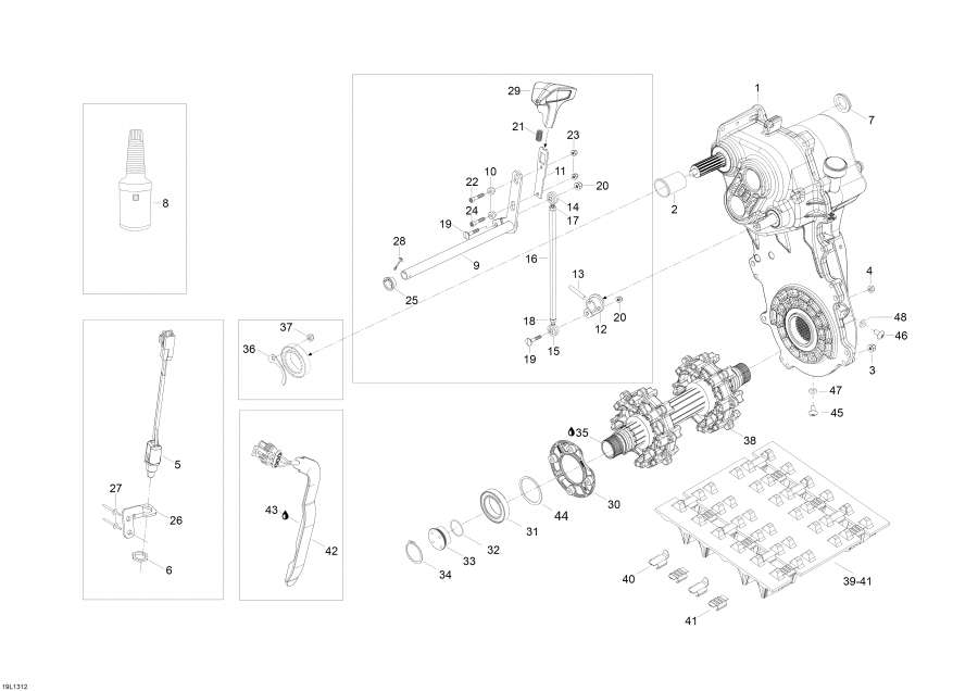 Snowmobile Lynx  - Drive System - Drive System