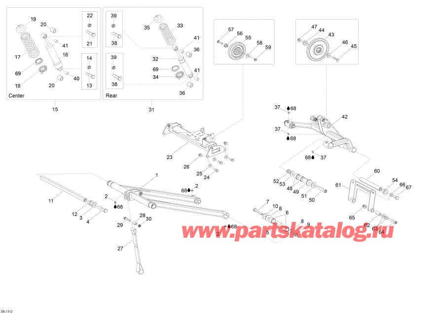 Snowmobiles Lynx  - Rear Suspension - ������ ��������