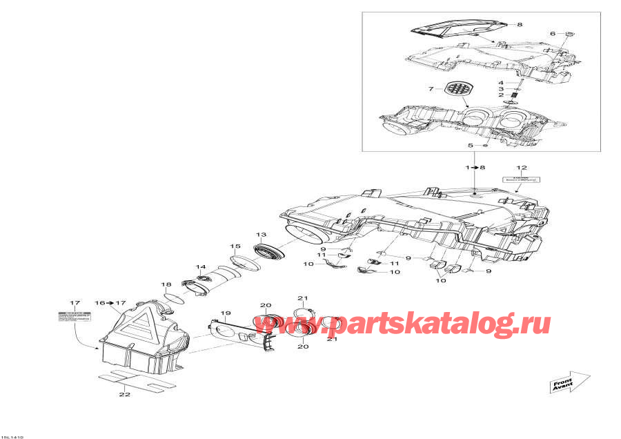 Snowmobiles lynx  - Air Intake System