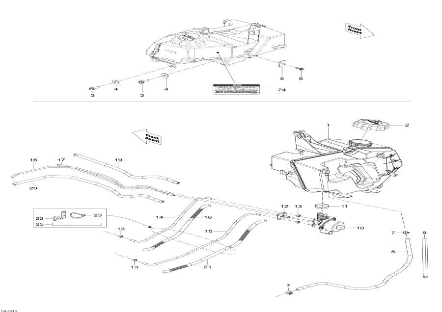 Snowmobile lynx  - Oil System / Oil System