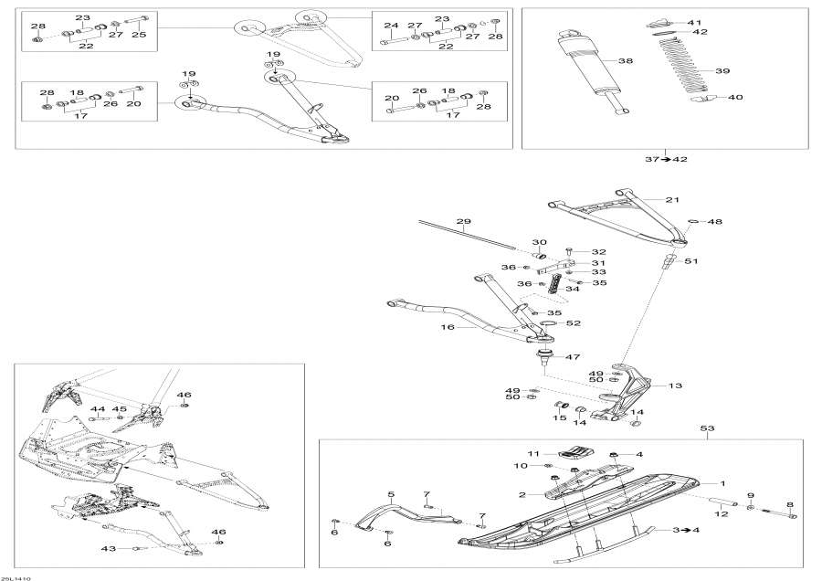�������� Lynx  - Front Suspension And Ski / �������� �������� � ����