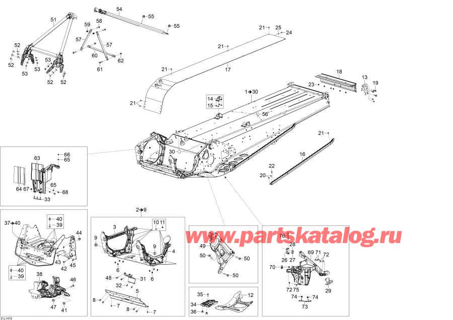 Snowmobile Lynx  -  - Frame