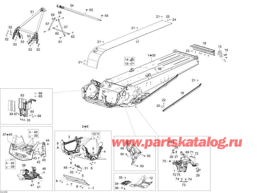 Snowmobiles Lynx  -  / Frame