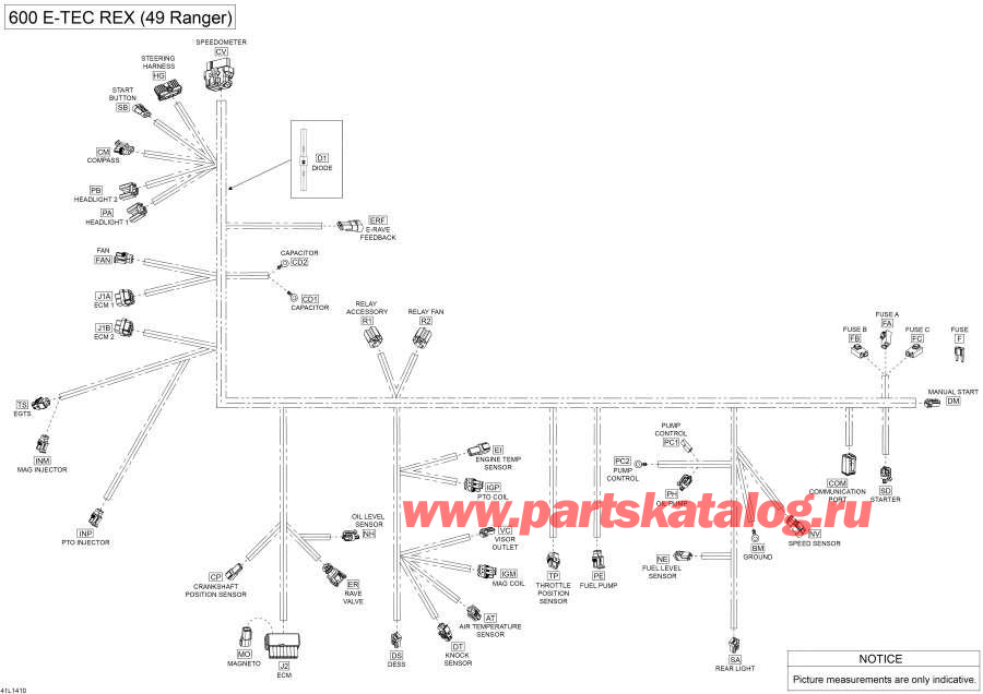 Snowmobile   -  -   - Electrical Harness