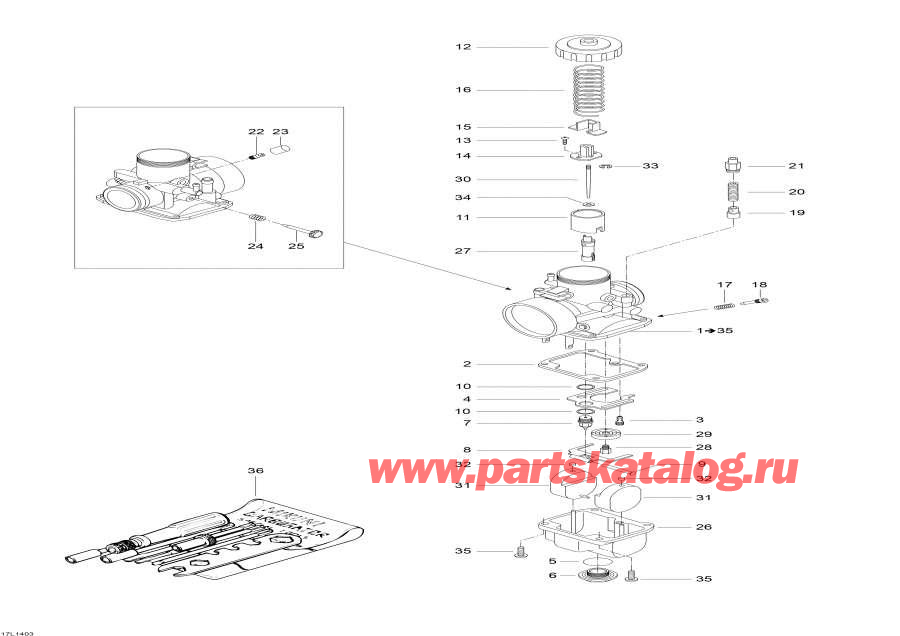 Snowmobile Lynx  -  - Carburetor