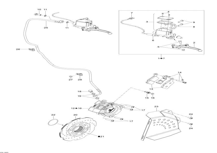 Snowmobiles lynx  - Hydraulic Brakes -  