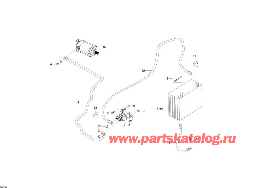 Snow mobile lynx  - Battery And Starter
