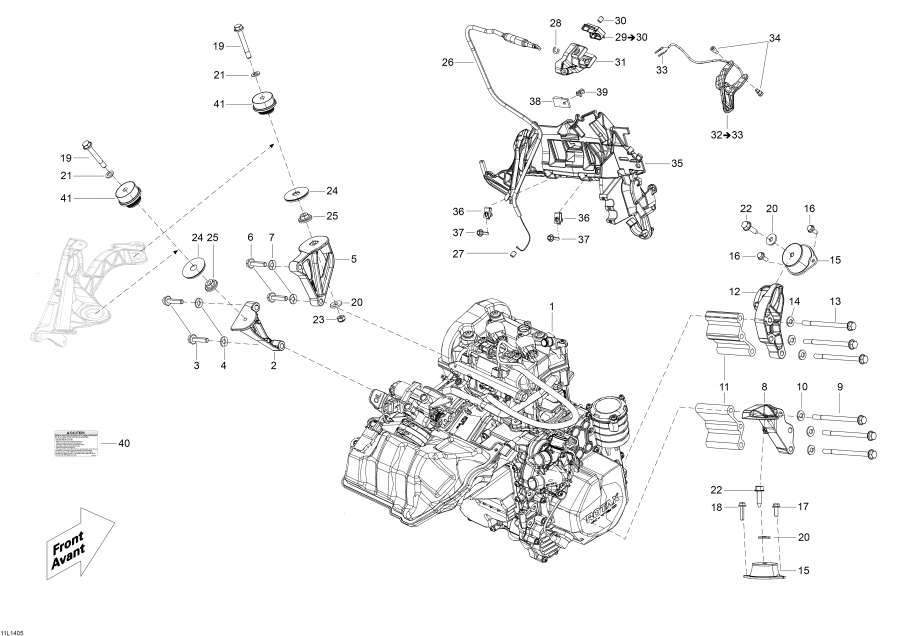 Snowmobiles lynx  -    Sport - Engine And Engine Support
