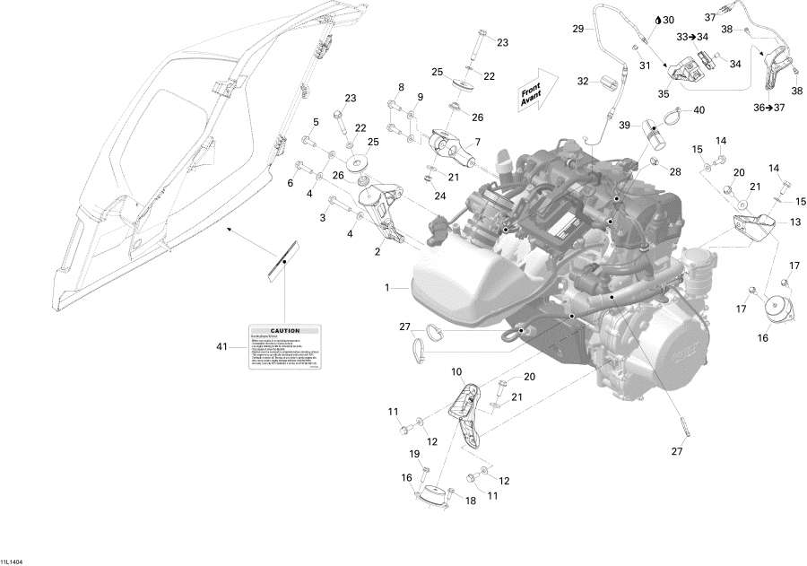 Snowmobiles   - Engine / 