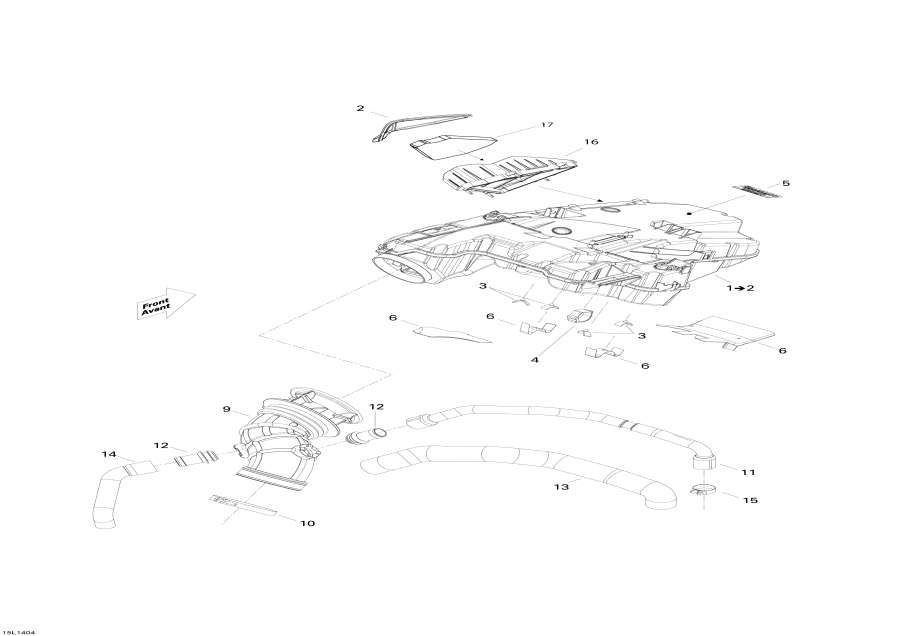 Snowmobiles Lynx  - Air Intake System / Air ������� ������ System