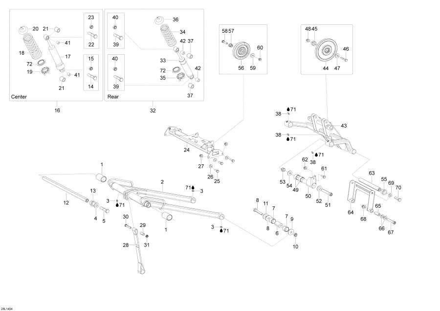 Snowmobiles   - Rear Suspension -  