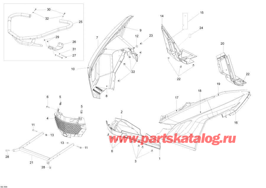 Snowmobile   - Bottom Pan -  