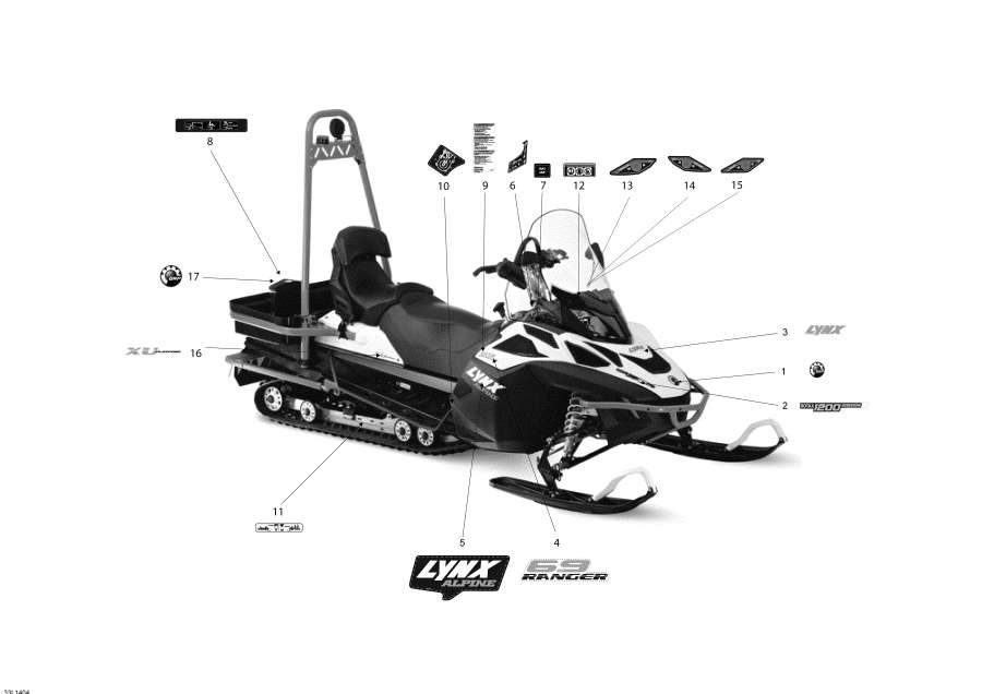 Snowmobiles   - Decals,