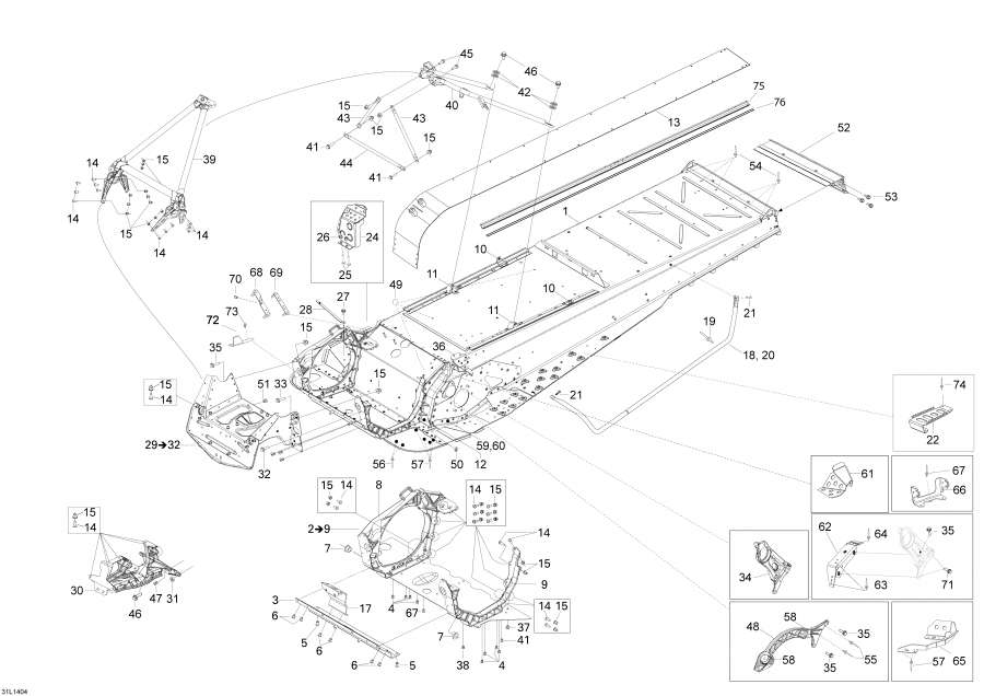 Snowmobiles   -  - Frame