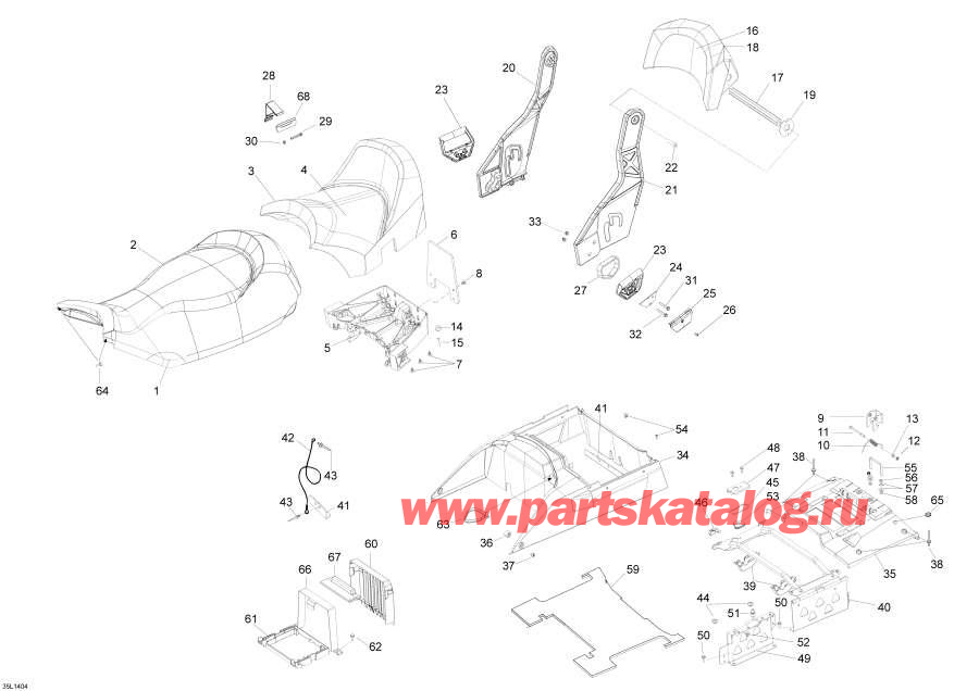 Snowmobile lynx  - Seat / �����
