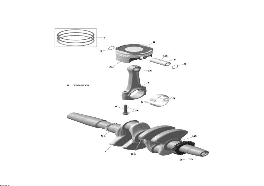 �������� �����  - Crankshaft, Pistons And Balance Shaft - ��������, ������ � Balance ���