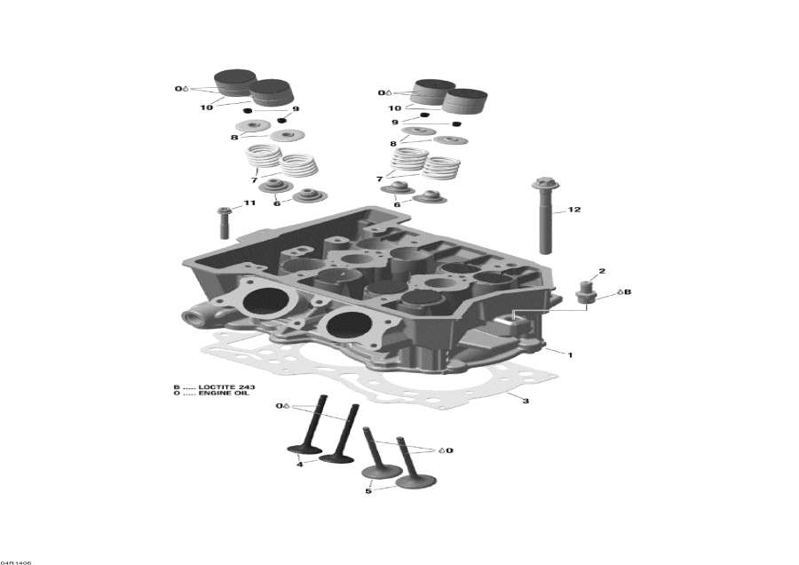  Lynx  -      / Cylinder Head And Exhaust Manifold