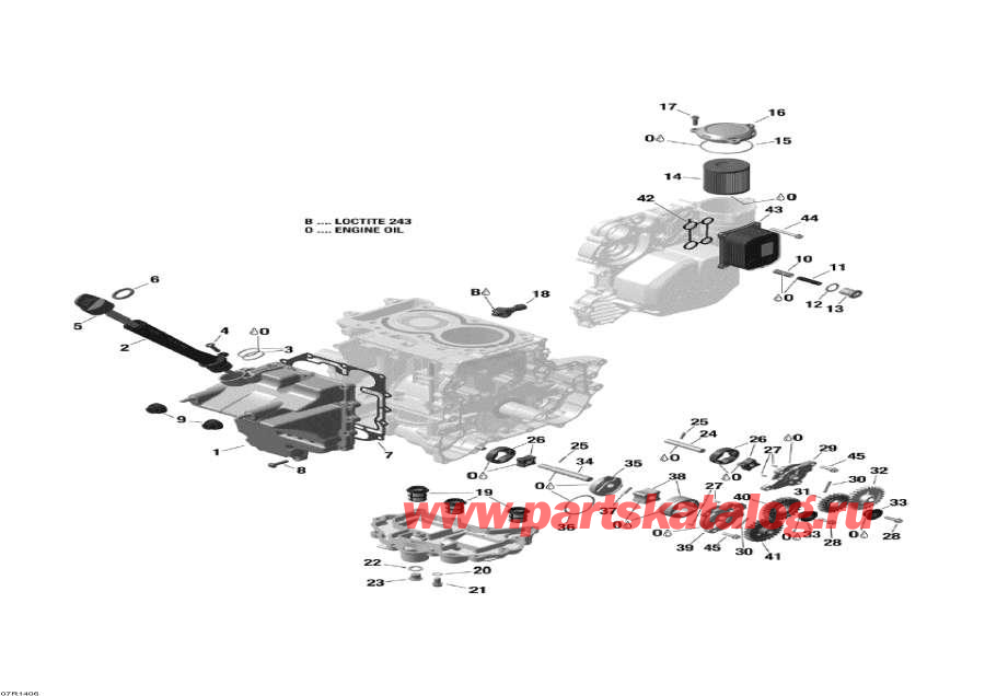 Snow mobile Lynx  -   - Engine Lubrication