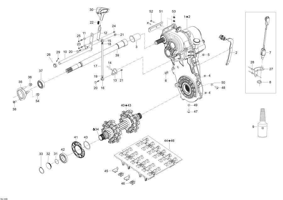 Snow mobile Lynx  - Drive System / Drive System