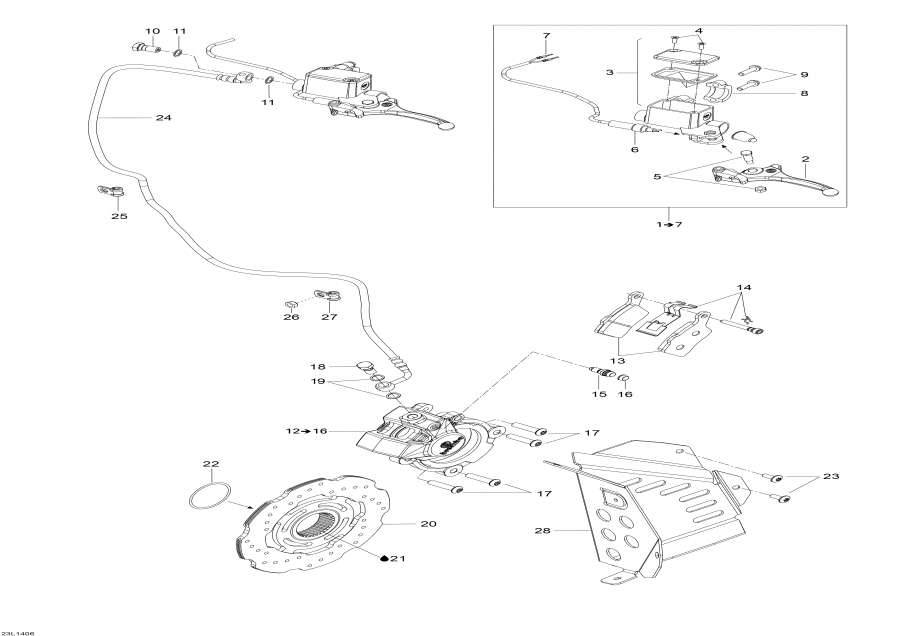 Snowmobiles lynx  - Hydraulic Brakes -  