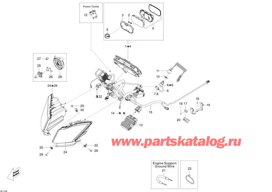 Snow mobile Lynx  - Electrical System