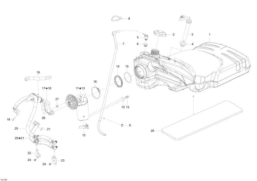 Snowmobiles lynx  - Fuel System /  