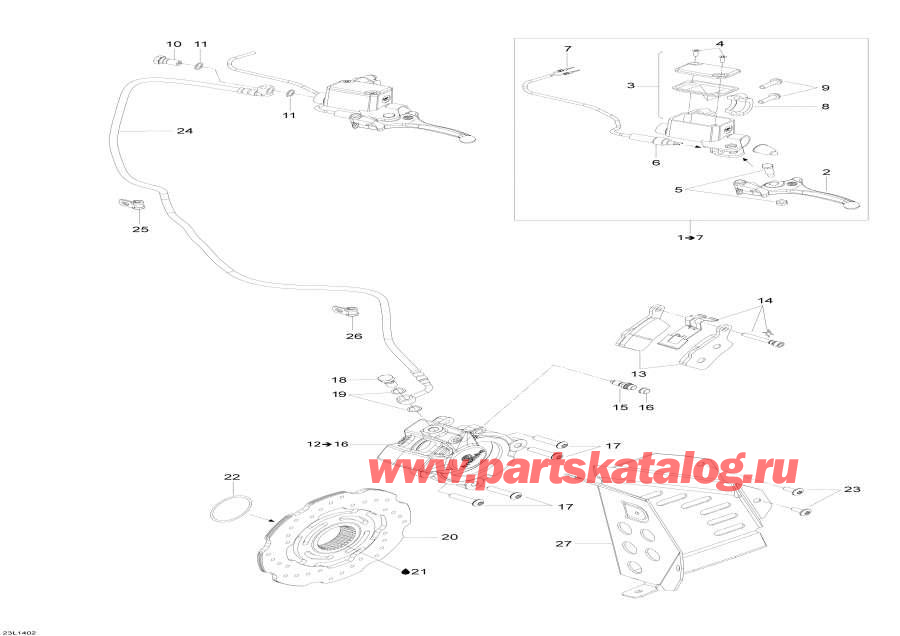 Snowmobile lynx  - Hydraulic Brakes