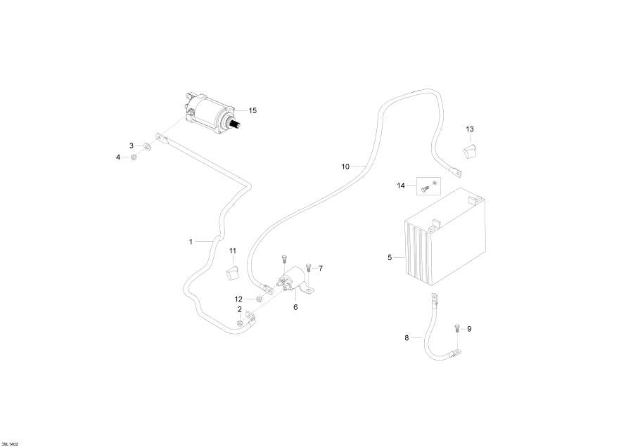 Snowmobile lynx  - Battery And Starter - Battery  
