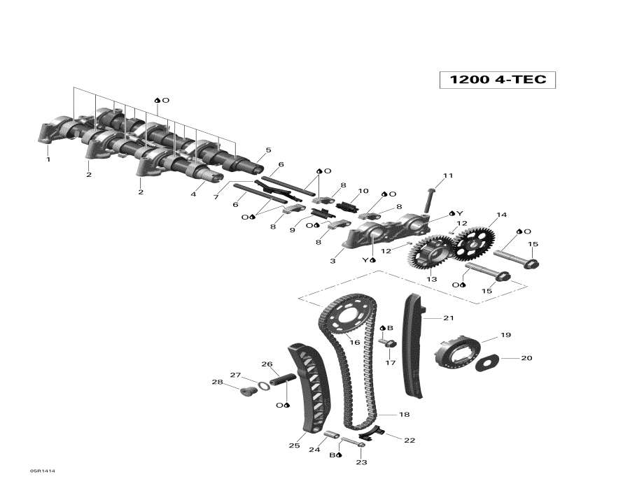  Lynx  - camshafts And Timing Chain -     