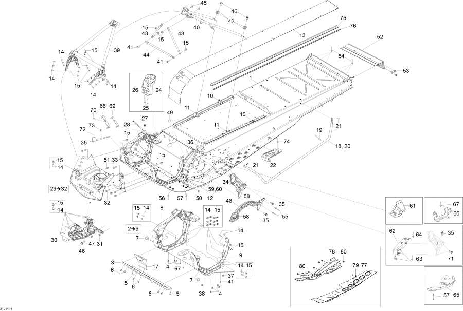 Snowmobile   - Frame - 